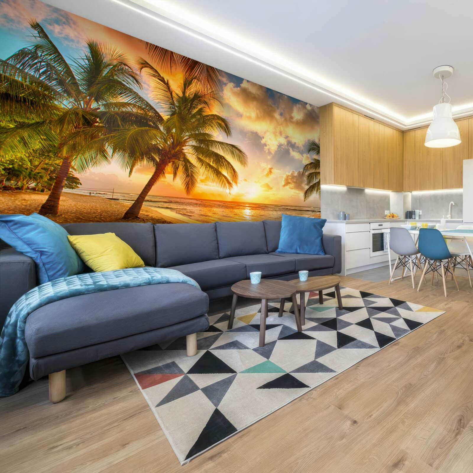 Fototapeta Światło zachodu słońca na wyspie