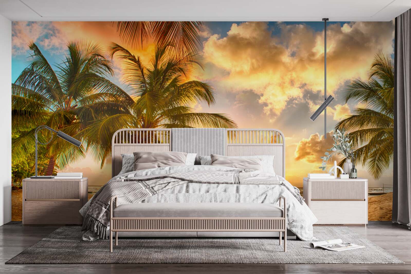 Fototapeta Światło zachodu słońca na wyspie