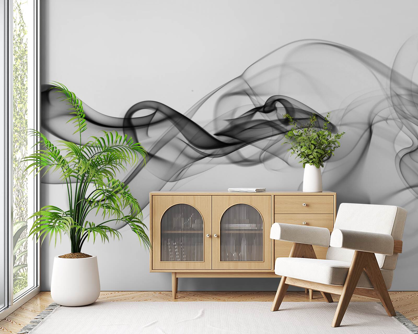 Fototapeta abstrakcja czarnego dymu