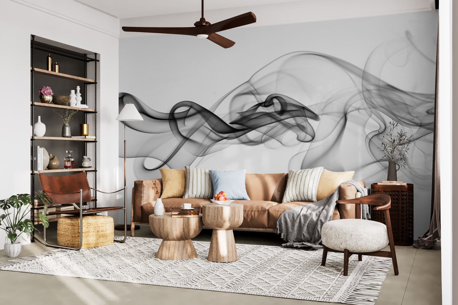 Fototapeta abstrakcja czarnego dymu