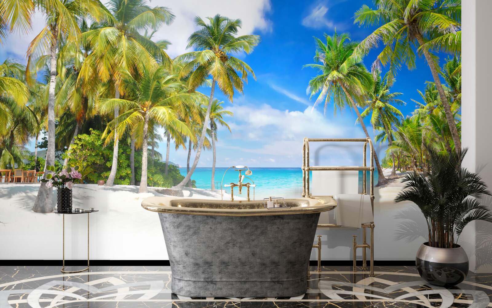 Fototapeta brzeg oceanu z piaszczystą powierzchnią