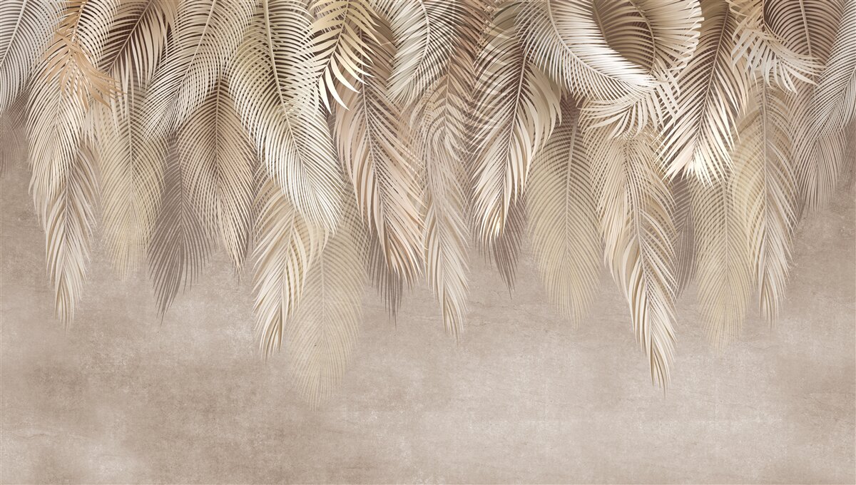 Fototapeta mnóstwo złotych kurtek puchowych