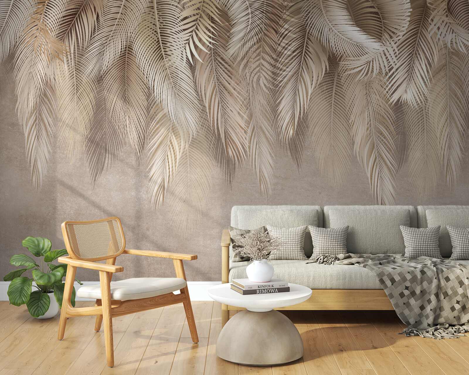 Fototapeta mnóstwo złotych kurtek puchowych