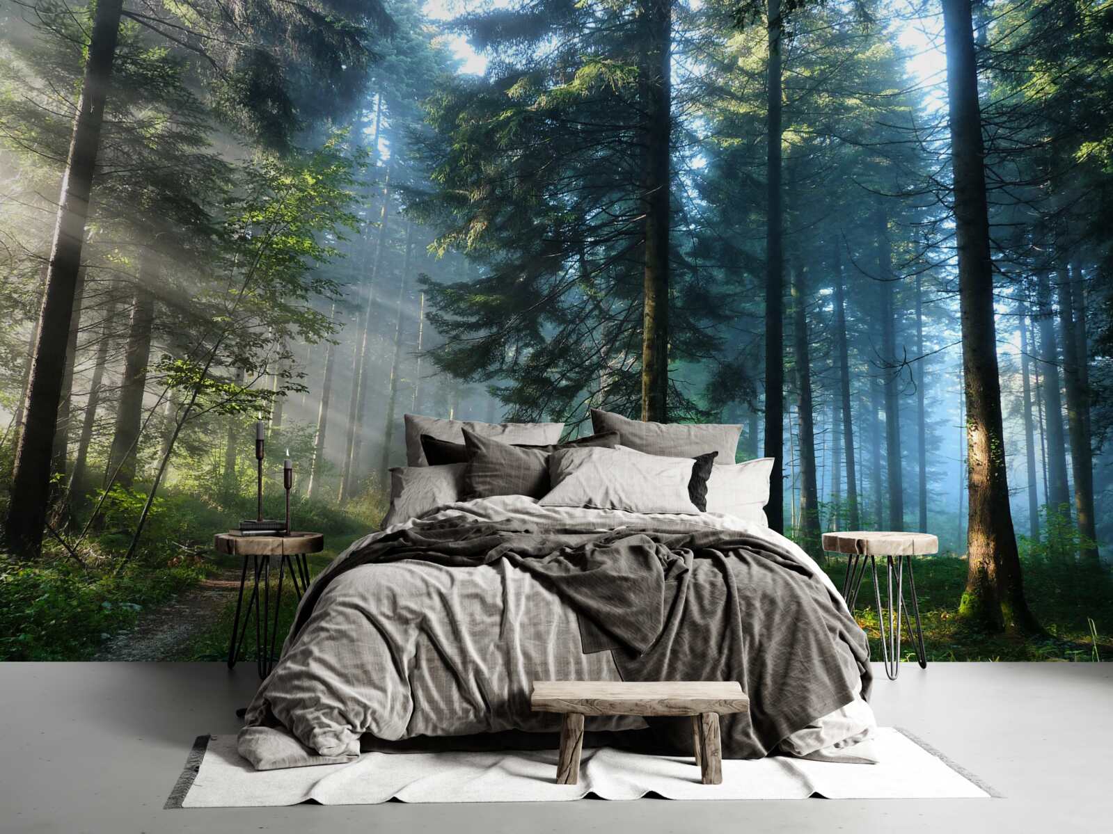 Fototapeta Ścieżka przez mglisty las