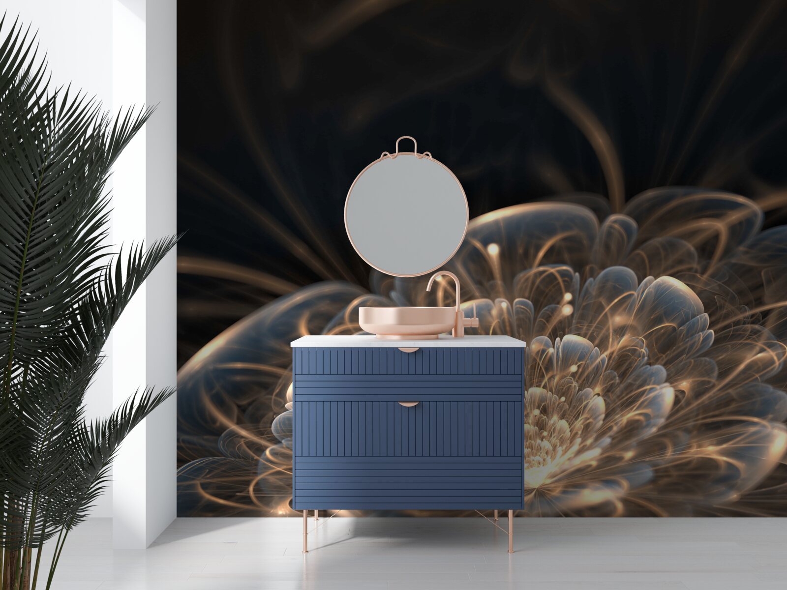 Fototapeta duży kwiat światła