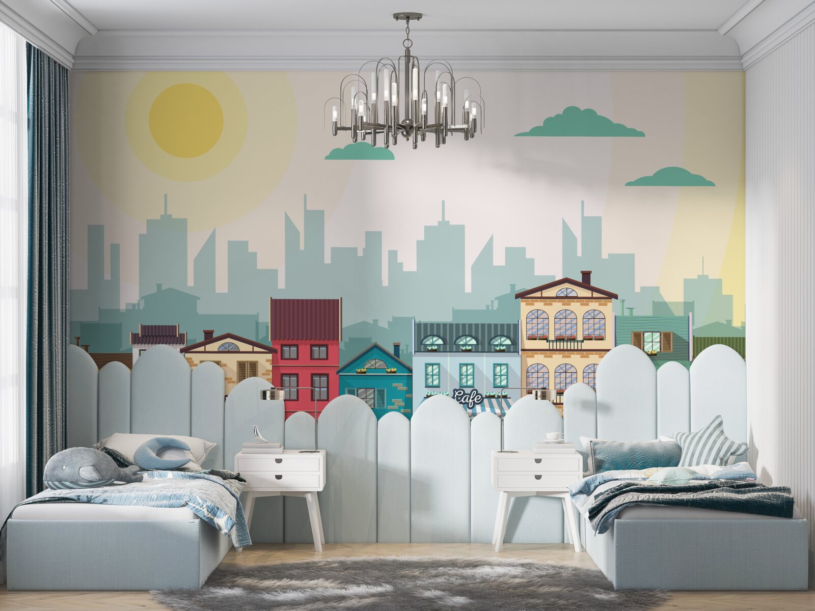 Fototapeta Śliczne domy w różnych kolorach