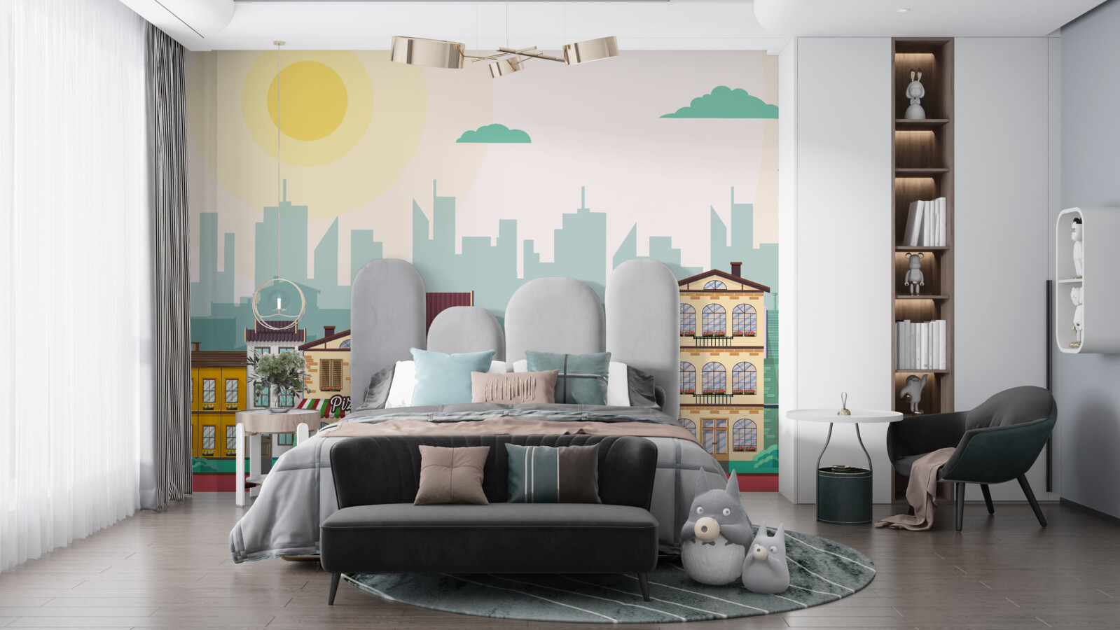 Fototapeta Śliczne domy w różnych kolorach