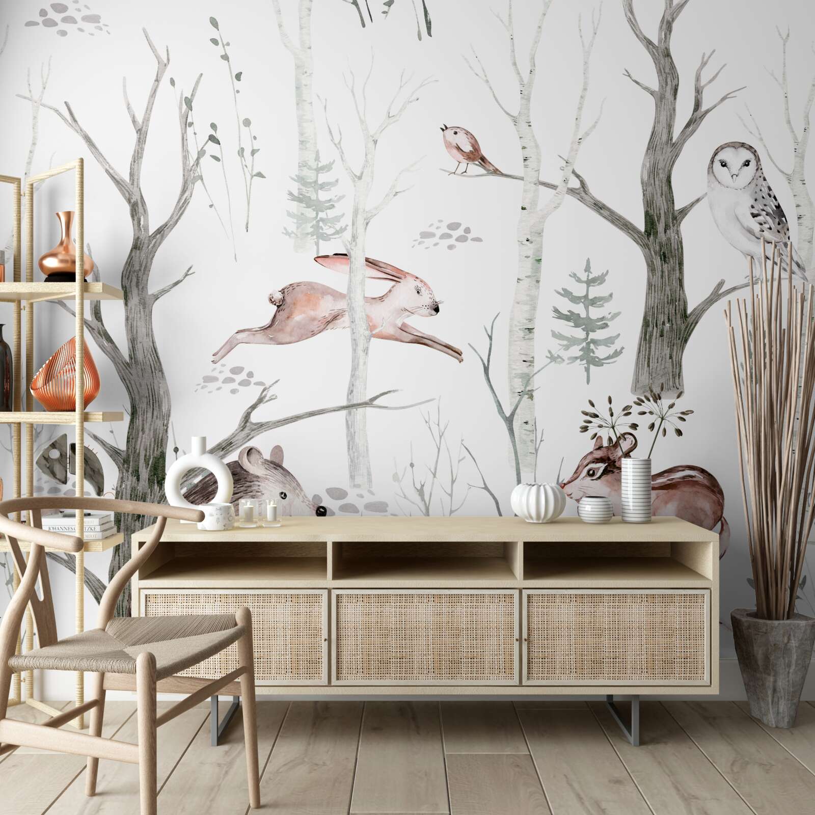 Fototapeta las zwierzęcy