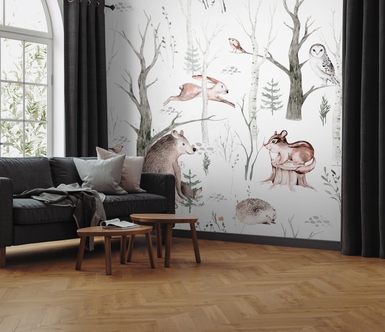 Fototapeta las zwierzęcy