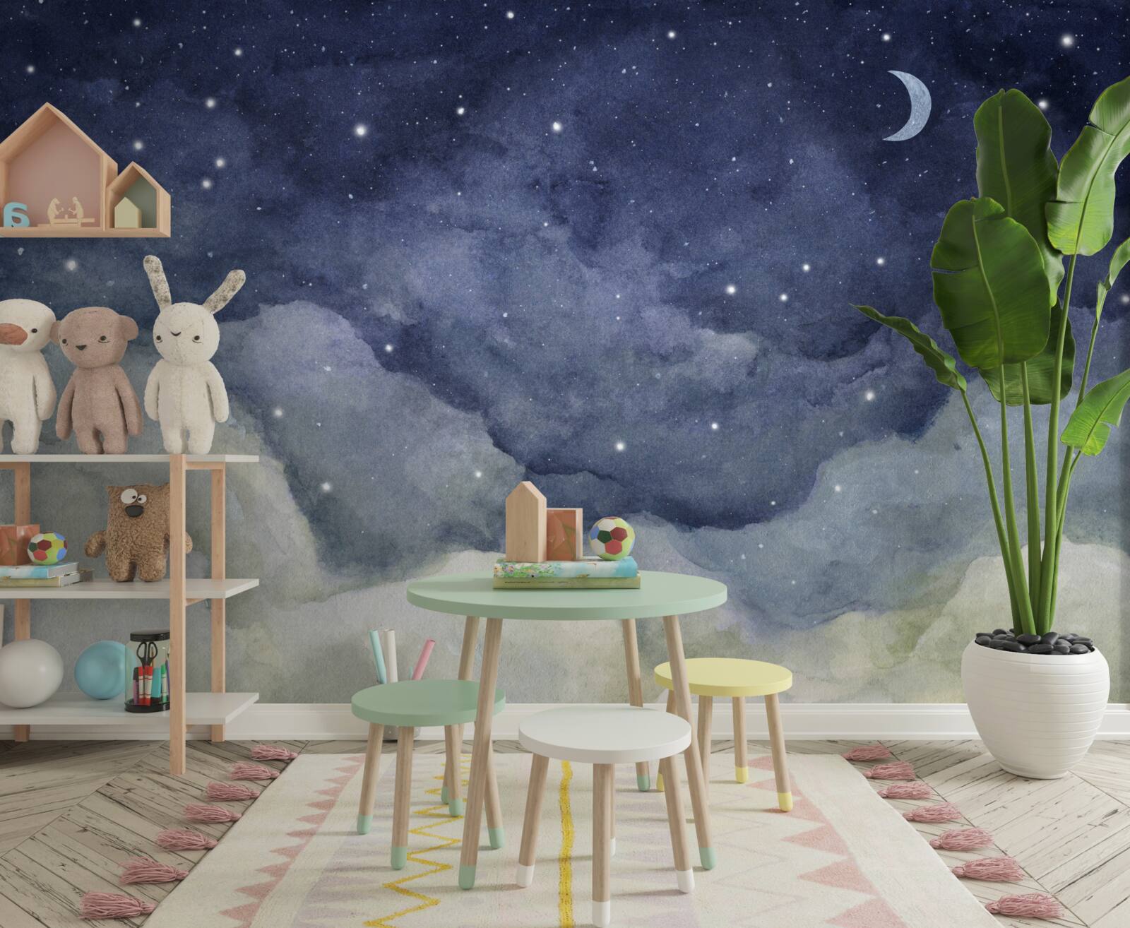 Fototapeta nocne niebo usiane gwiazdami