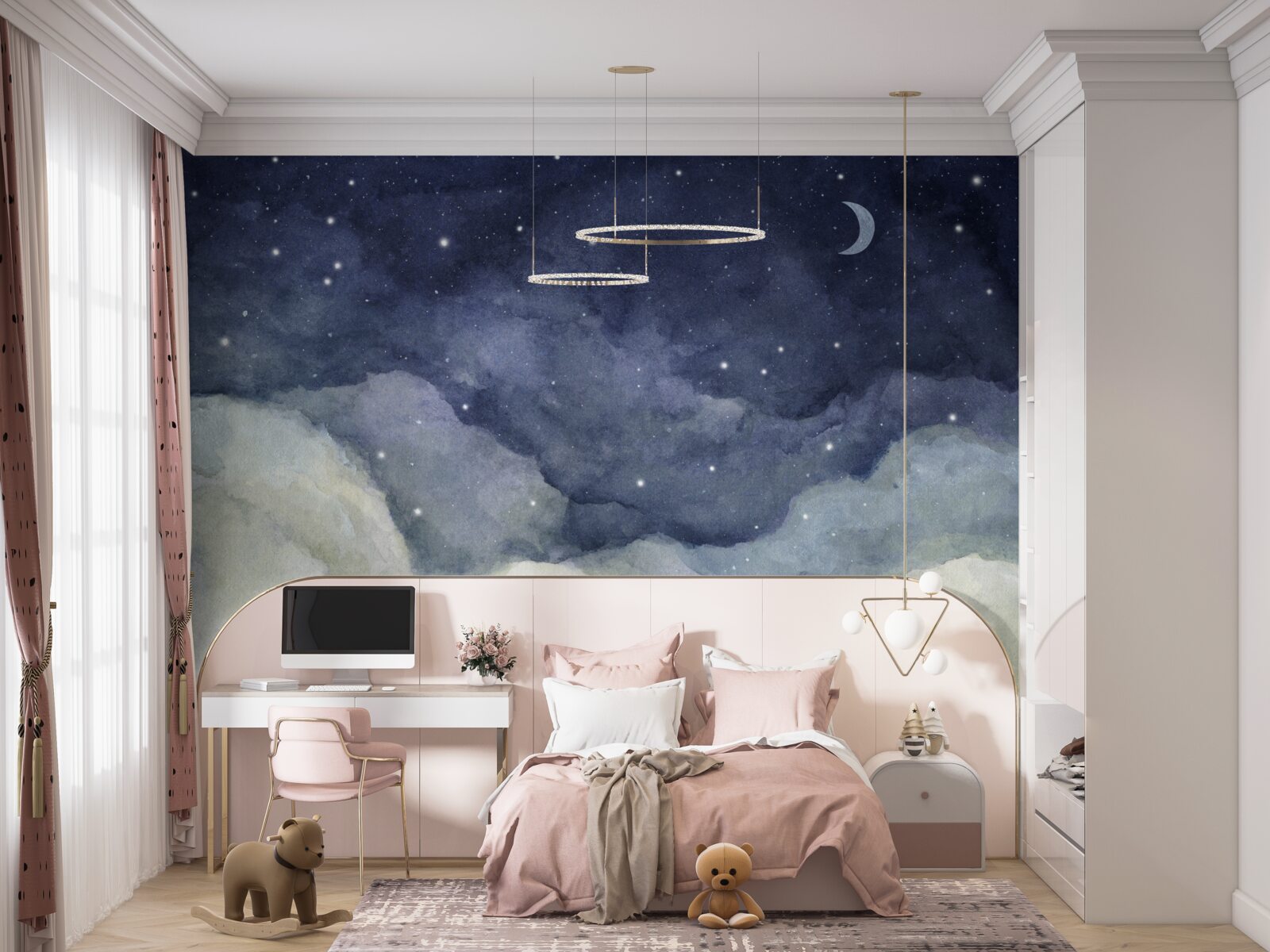 Fototapeta nocne niebo usiane gwiazdami