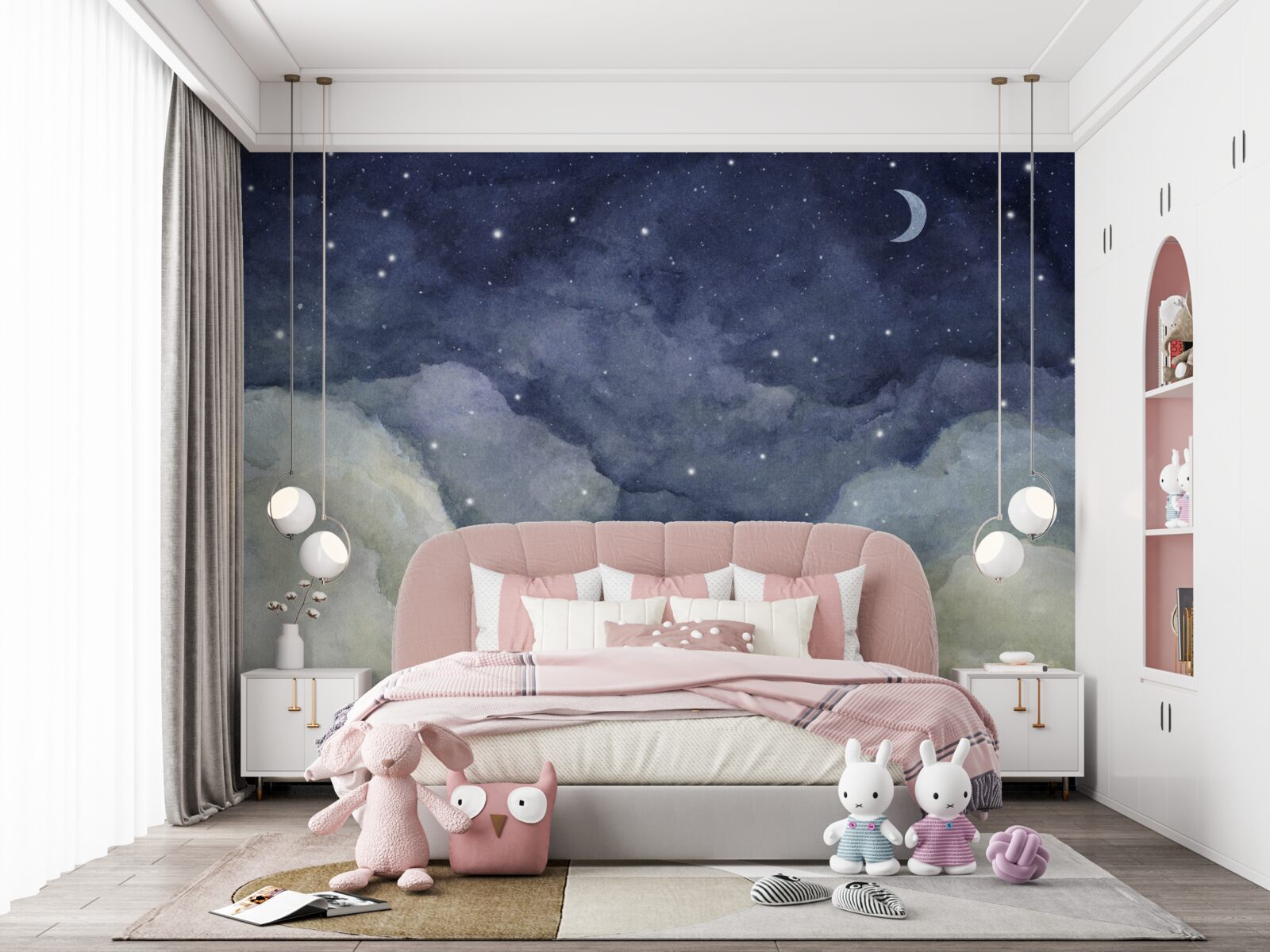 Fototapeta nocne niebo usiane gwiazdami