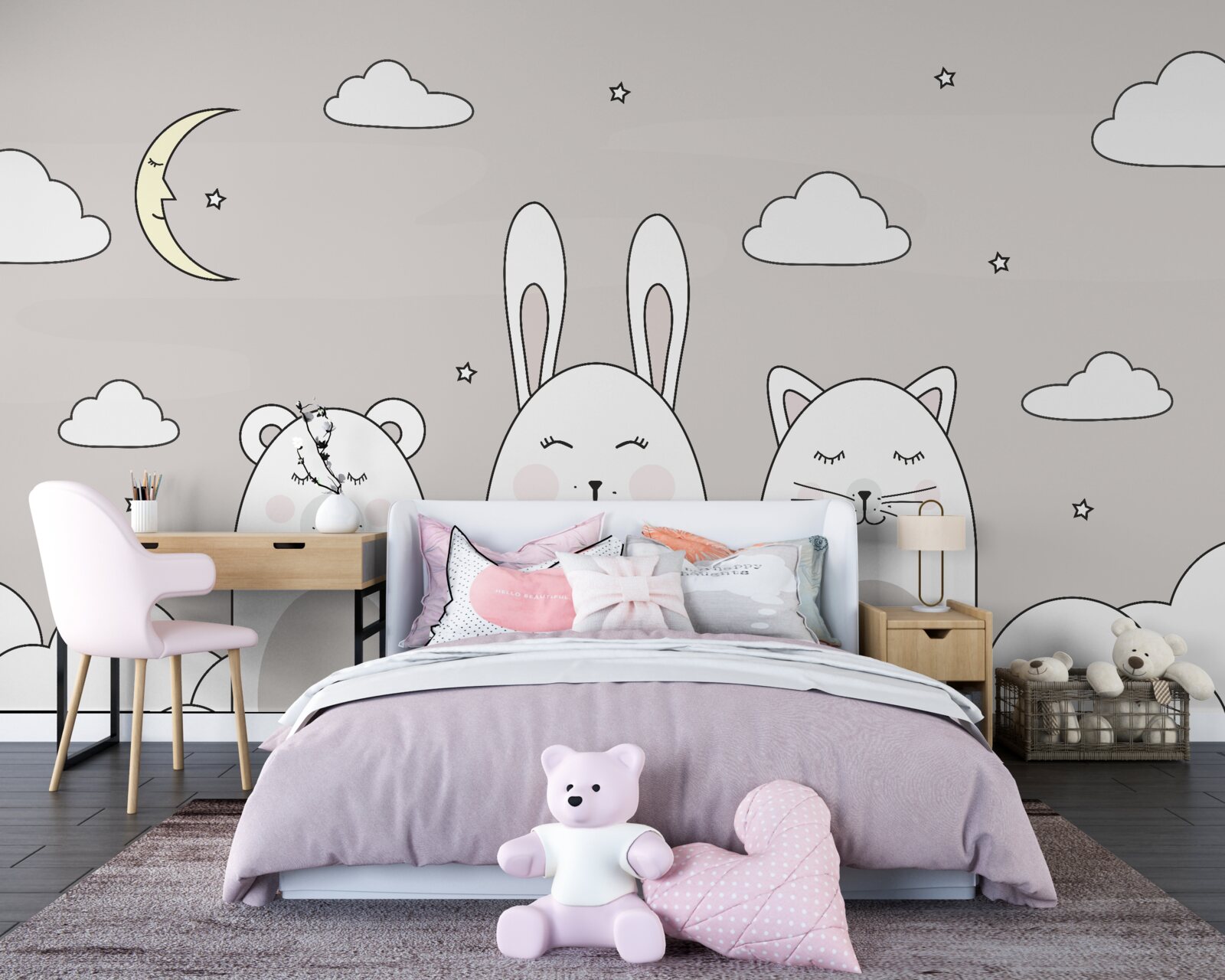 Fototapeta Śliczne małe zwierzęta zasypiają