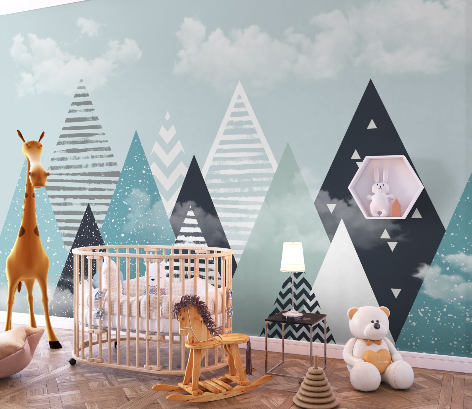 Fototapeta konturowe obrazy gór o różnych skalach i odcieniach