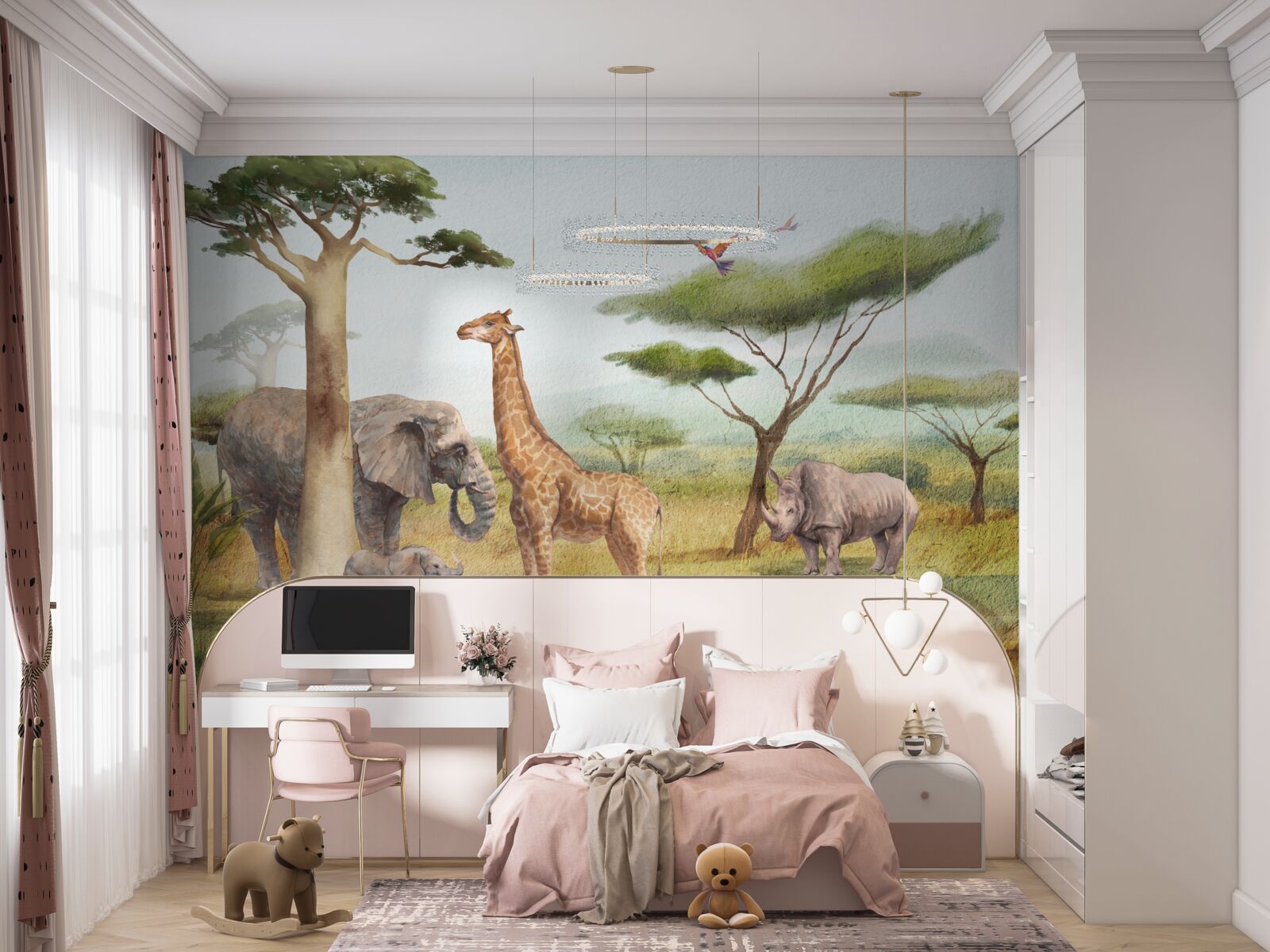 Fototapeta zwierzęta afryki na safari