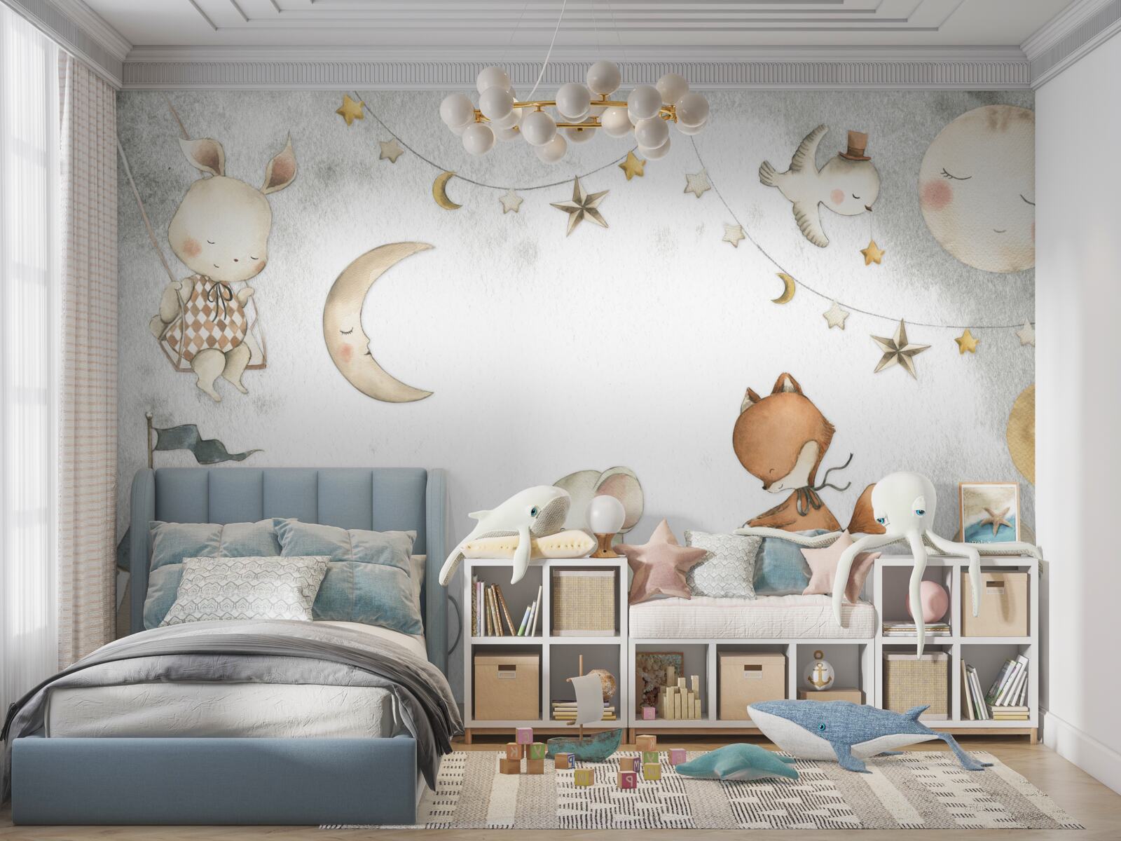 Fototapeta stworzenia dobrze się bawią i spędzają czas grając w gry