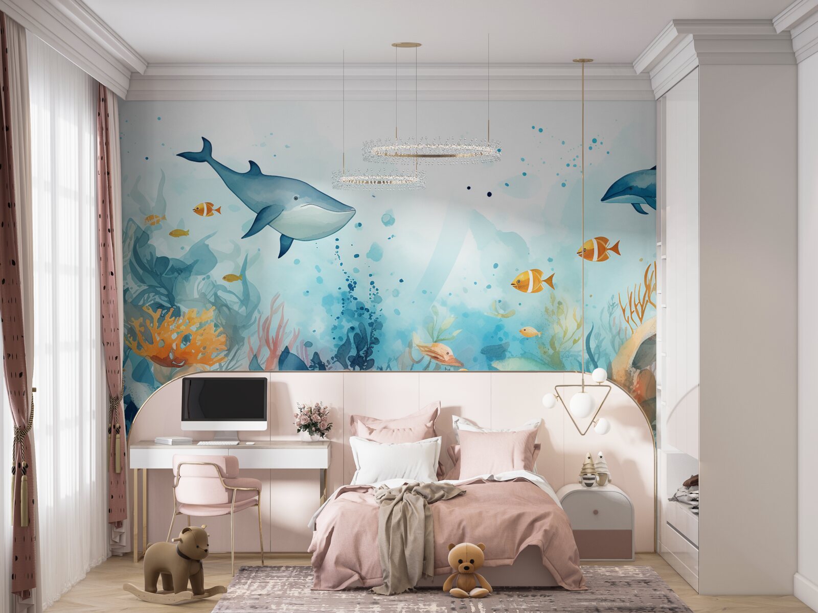 Fototapeta tajemniczy podwodny wszechświat