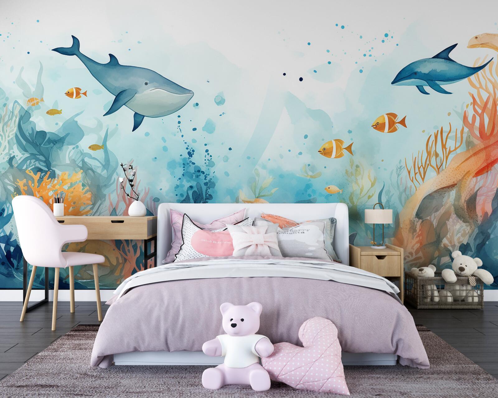 Fototapeta tajemniczy podwodny wszechświat