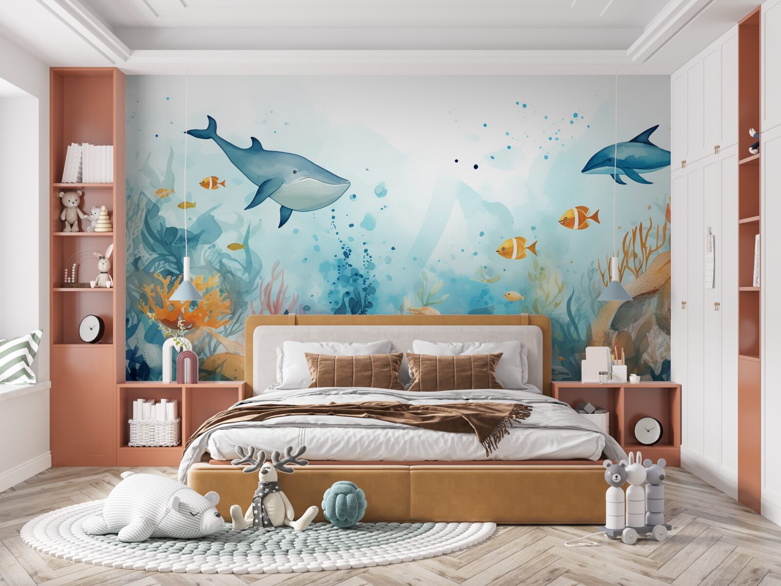 Fototapeta tajemniczy podwodny wszechświat