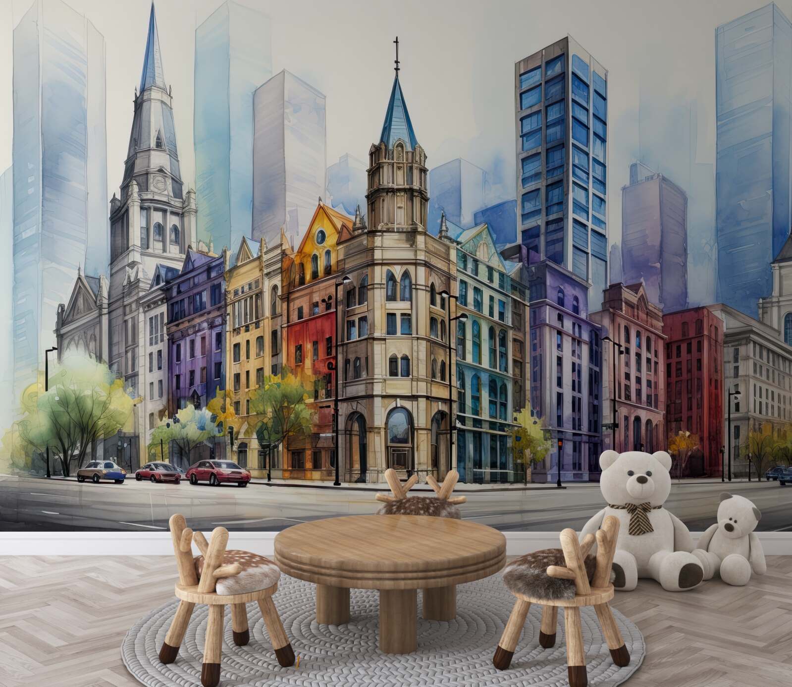 Fototapeta ulica jest narysowana niesamowicie pięknie