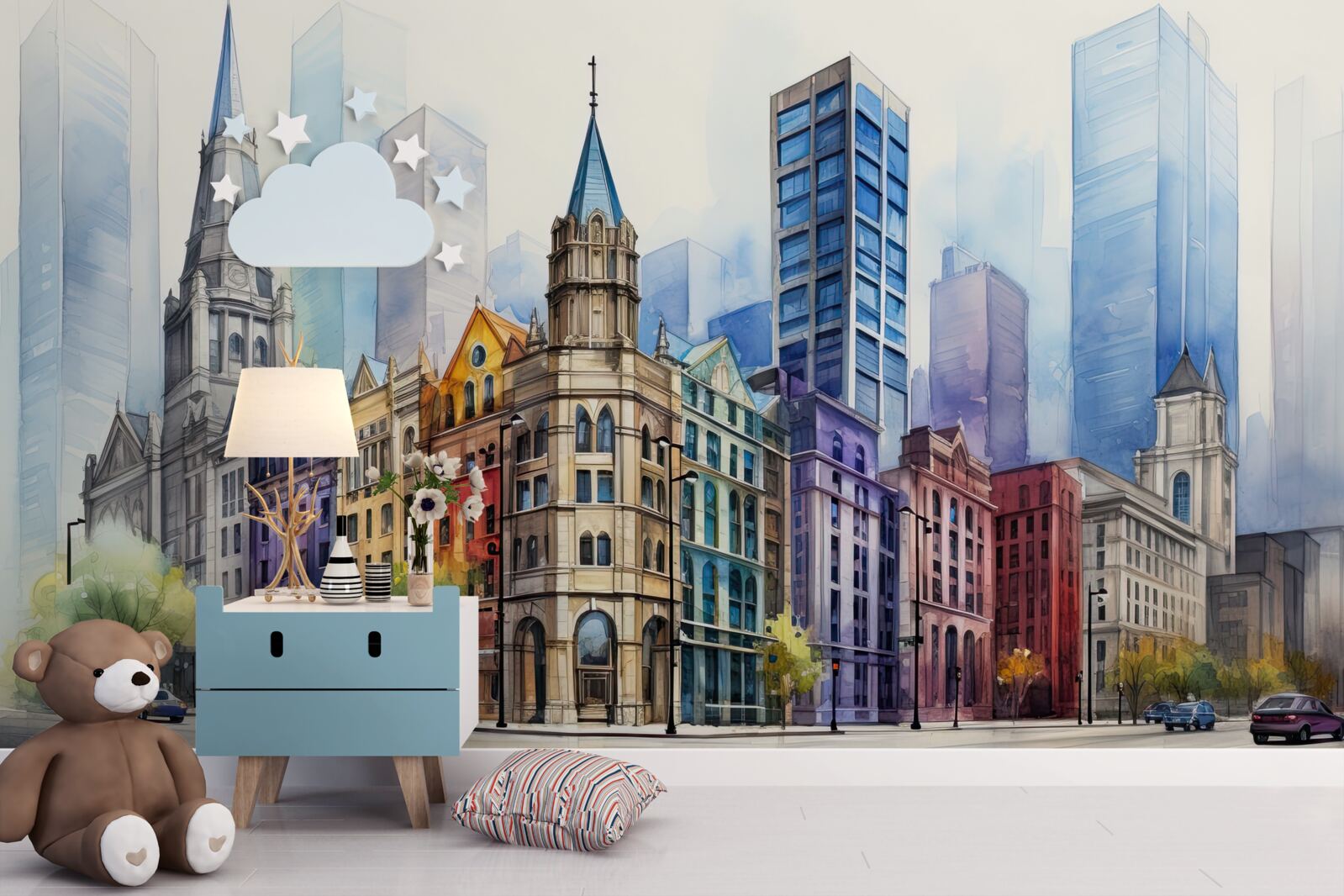 Fototapeta ulica jest narysowana niesamowicie pięknie