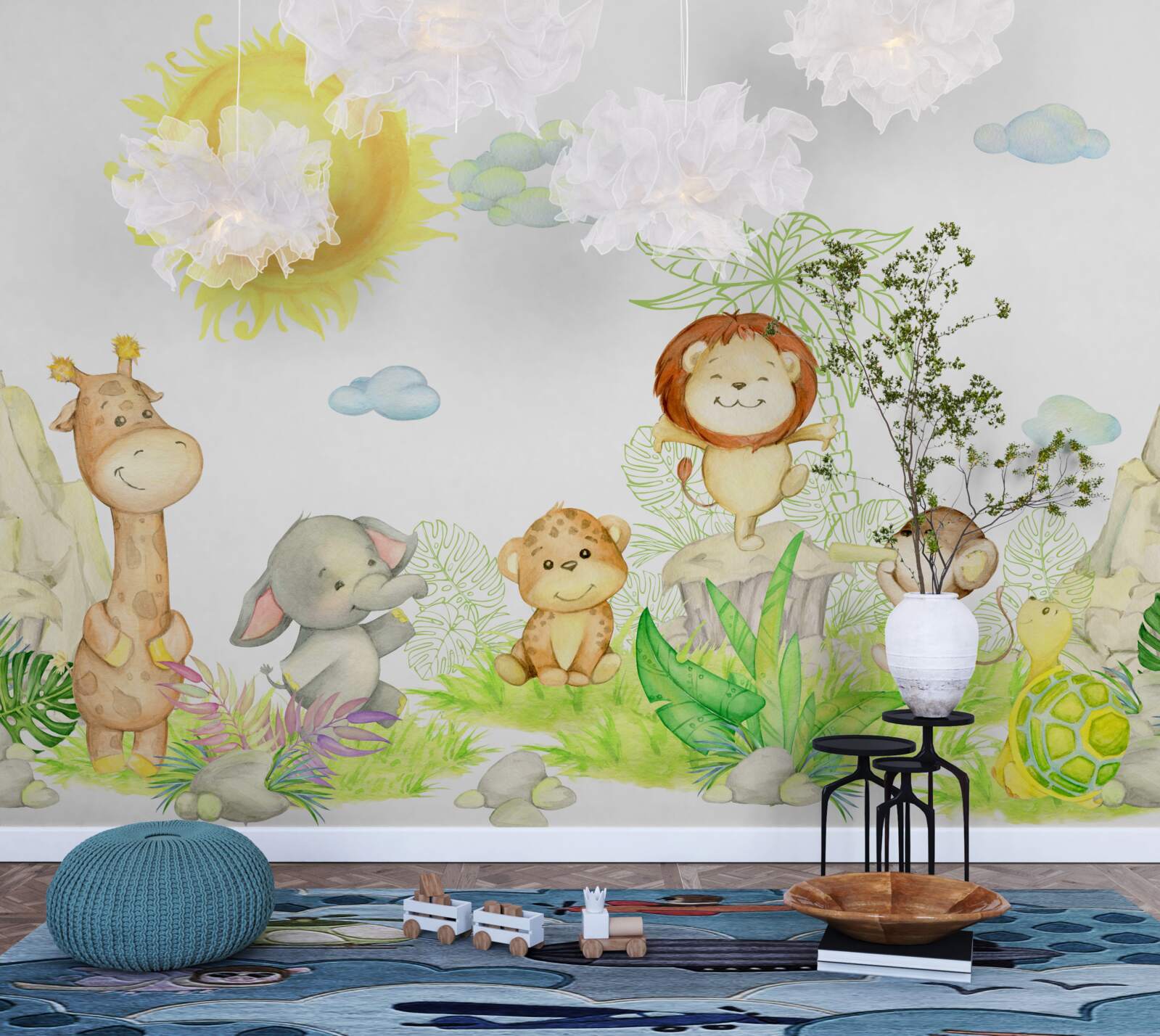 Fototapeta małe zwierzęta dobrze się bawią