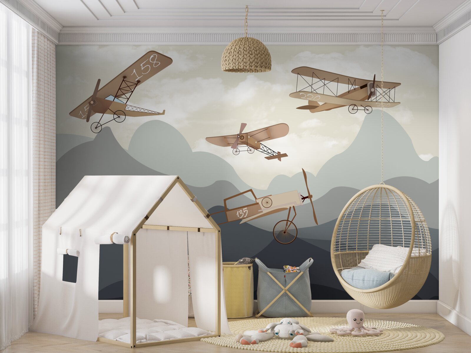 Fototapeta loty zabytkowym samolotem