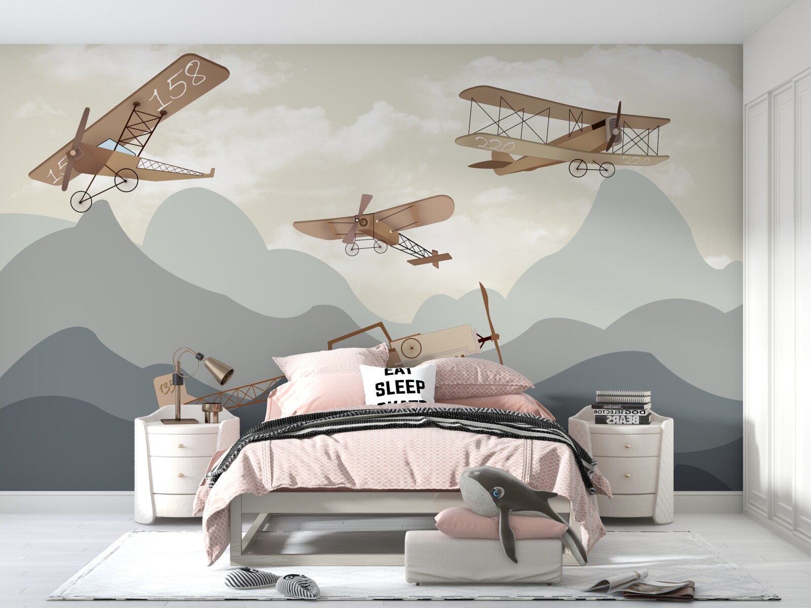 Fototapeta loty zabytkowym samolotem