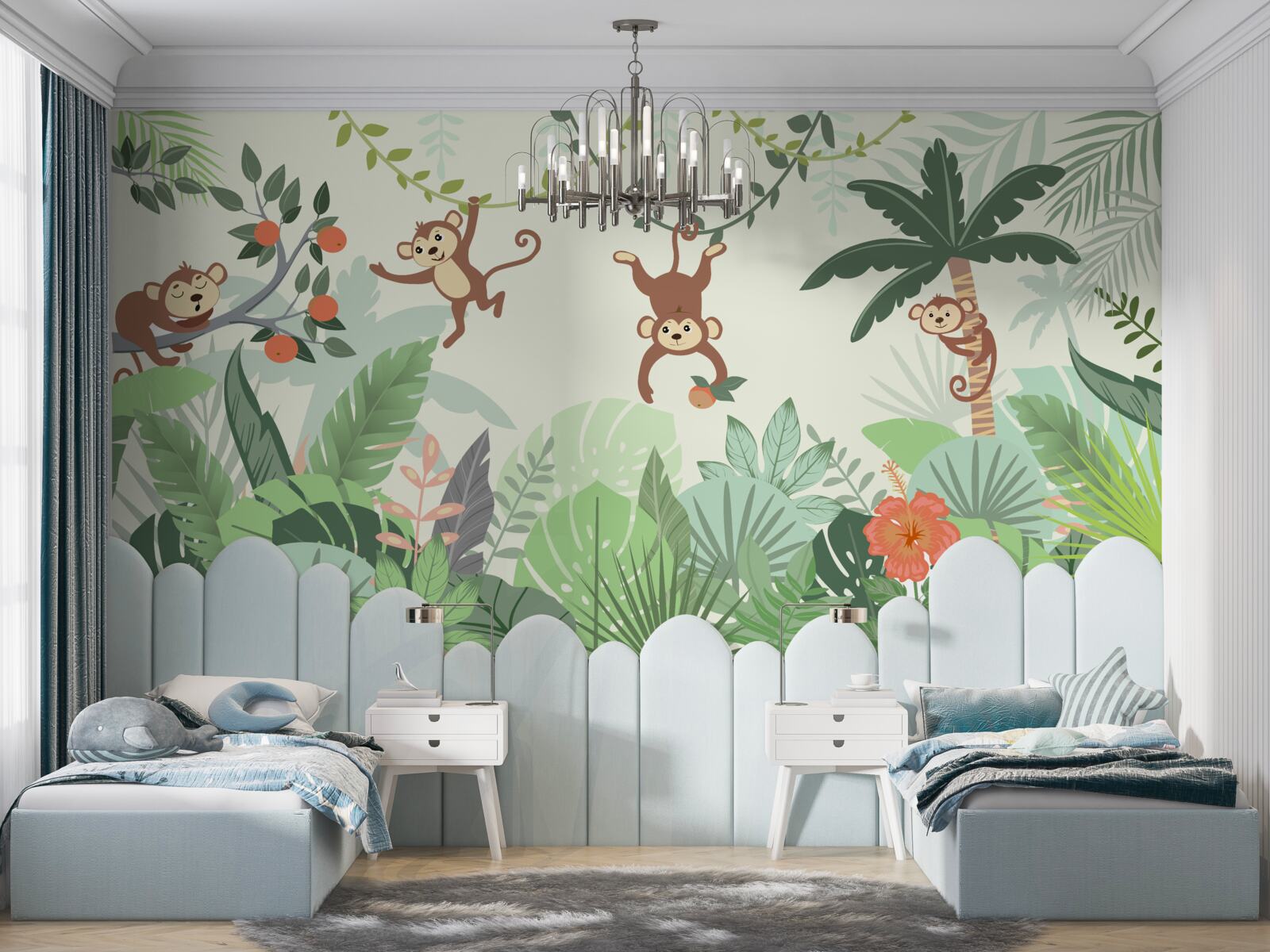 Fototapeta dzikie wybryki małych małp