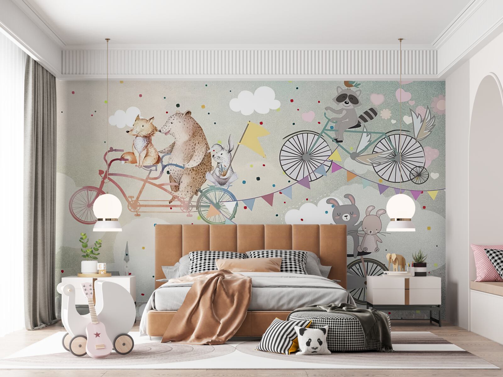 Fototapeta stworzenia na pojazdach dwukołowych