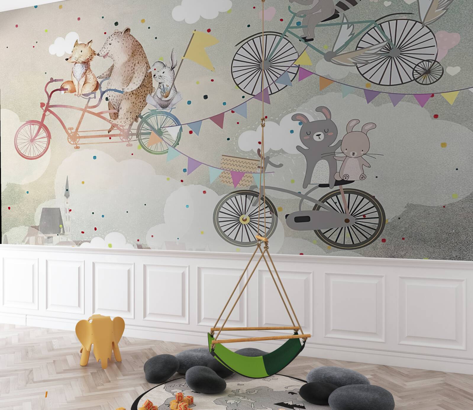 Fototapeta stworzenia na pojazdach dwukołowych