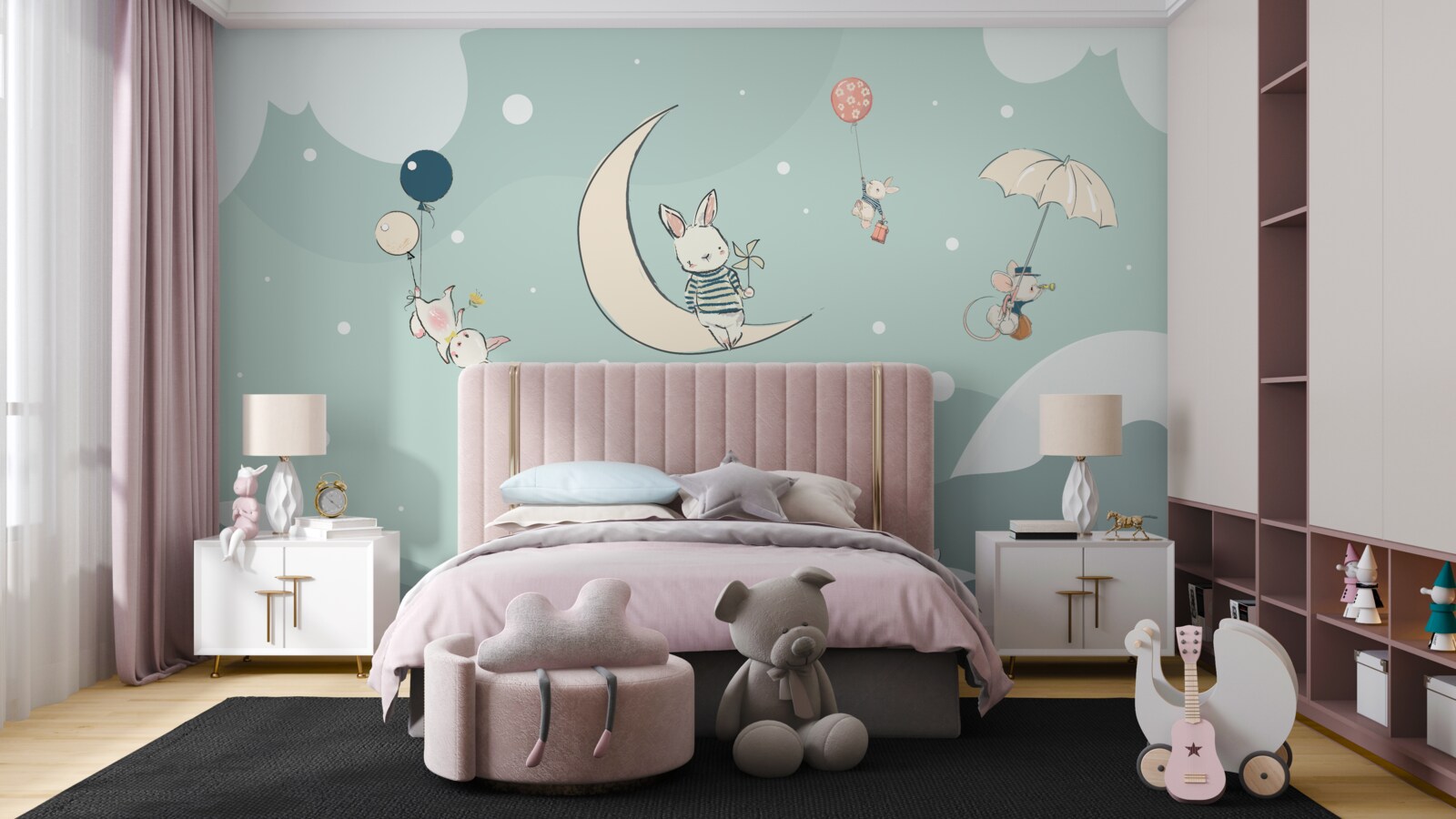 Fototapeta stworzenia bawią się w bezmiarze nieba