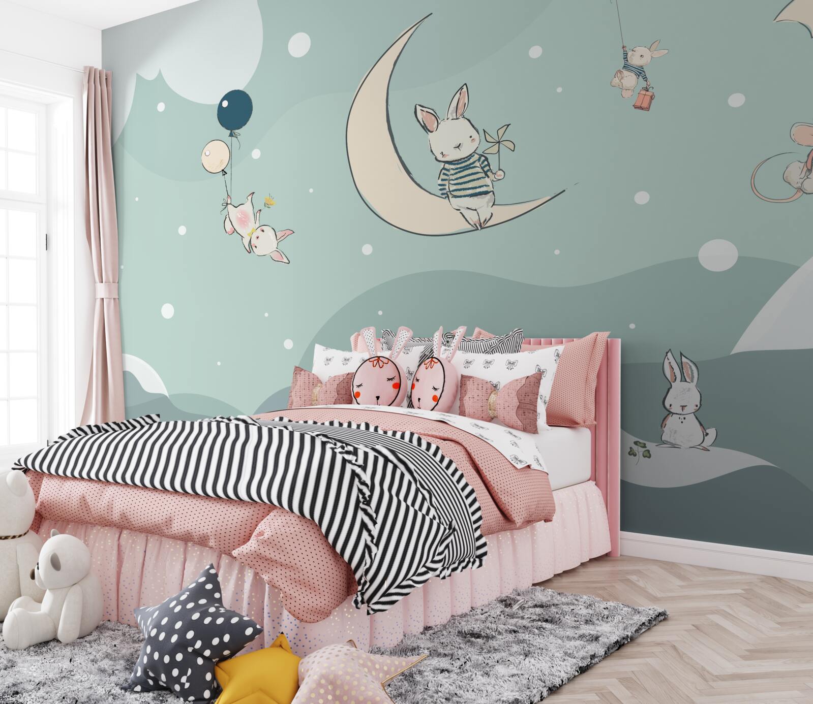 Fototapeta stworzenia bawią się w bezmiarze nieba