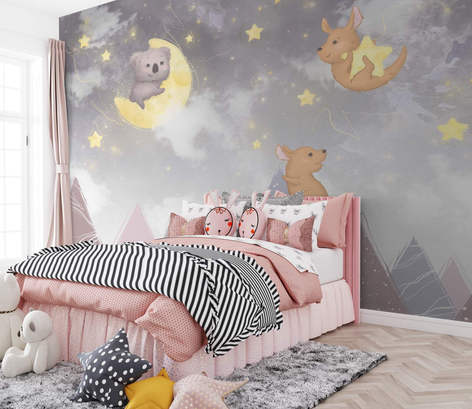 Fototapeta istoty na ciałach astralnych i satelitach