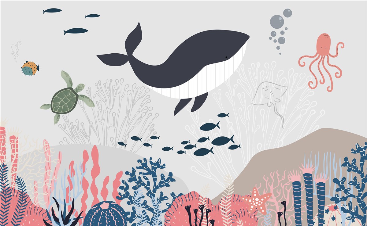 Fototapeta zwierzęta żyjące w głębinach oceanu