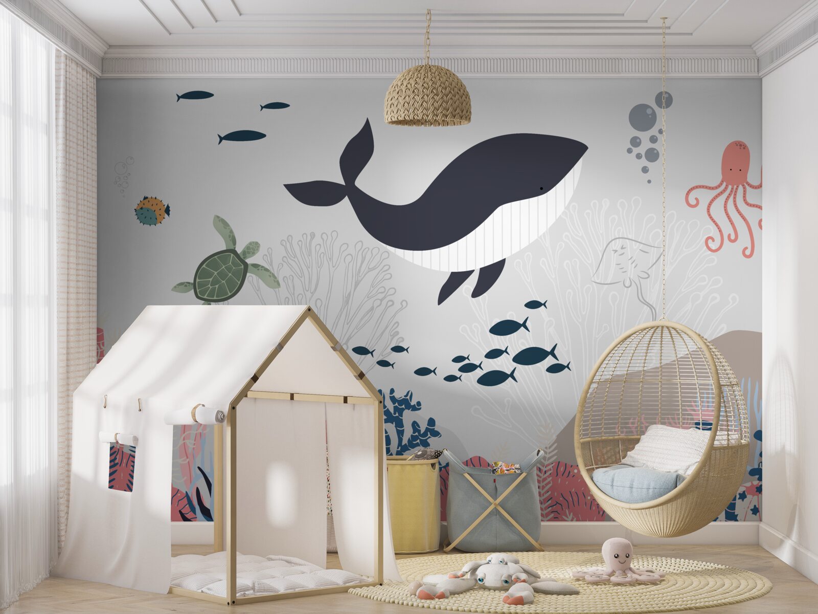 Fototapeta zwierzęta żyjące w głębinach oceanu