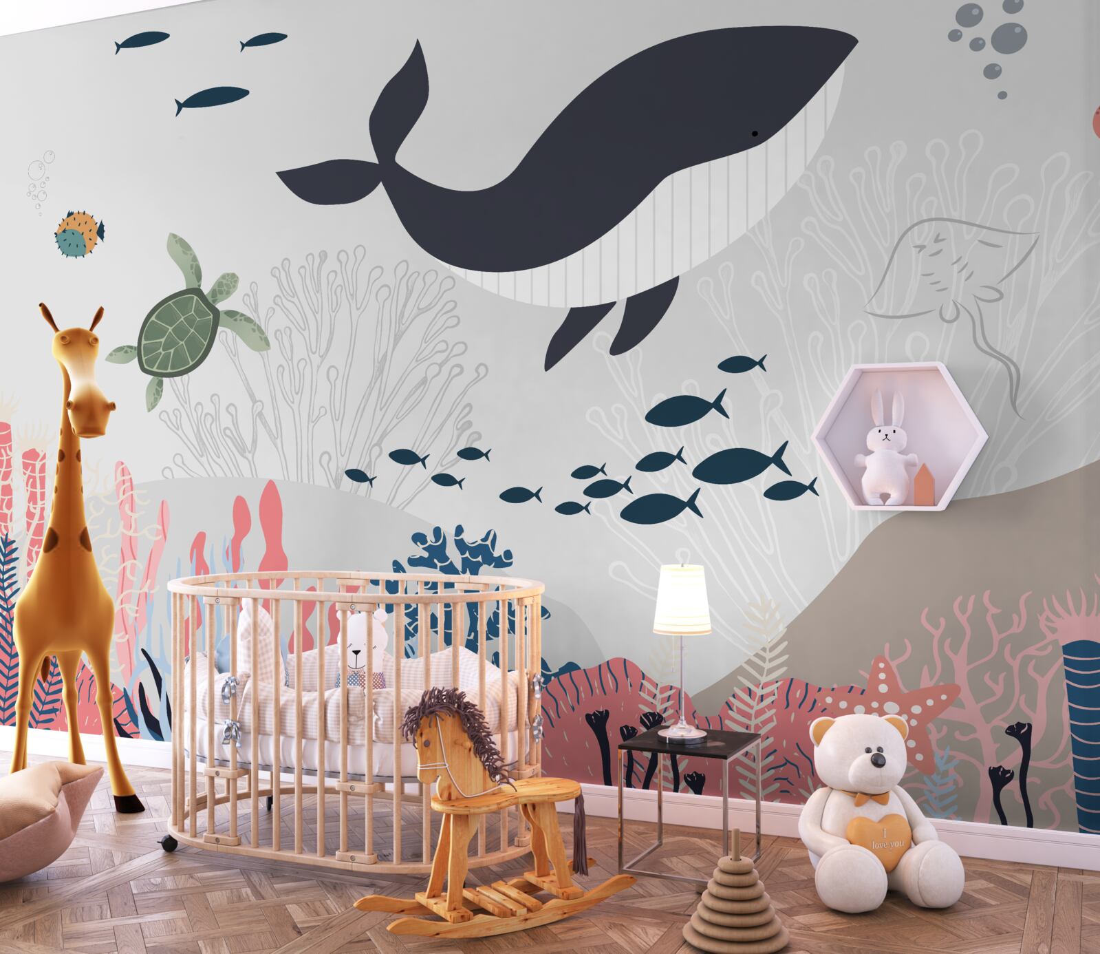 Fototapeta zwierzęta żyjące w głębinach oceanu