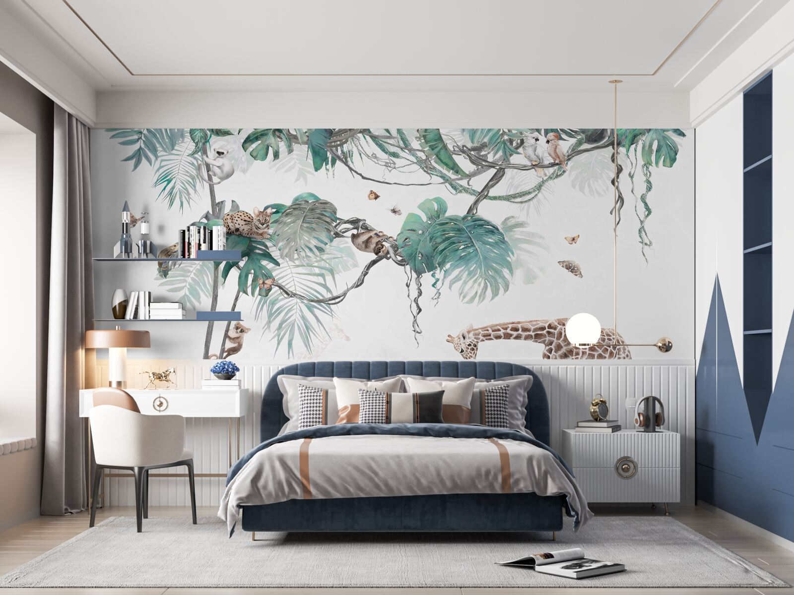 Fototapeta zwierzęta spędzają wolny czas w lesie