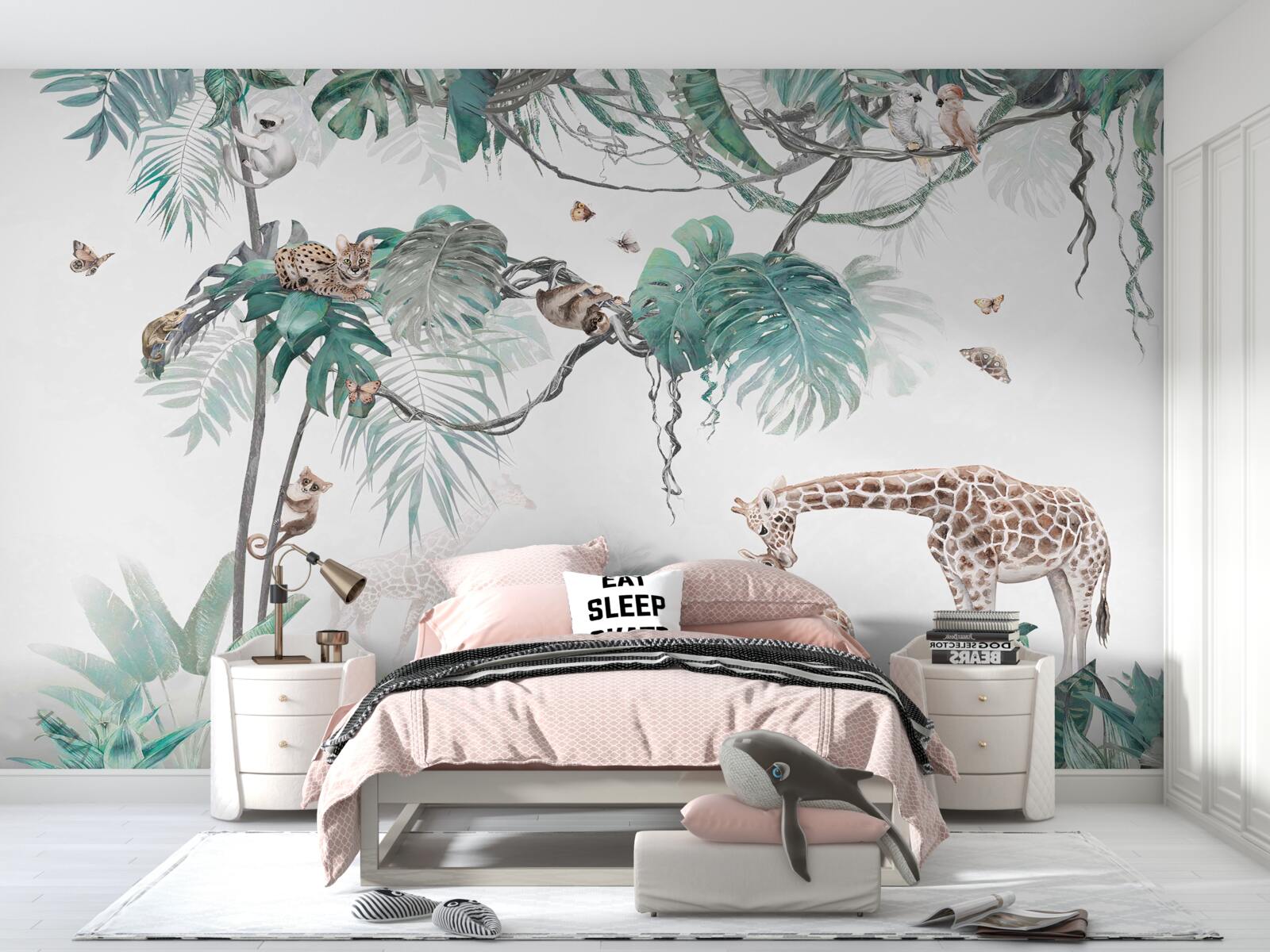 Fototapeta zwierzęta spędzają wolny czas w lesie