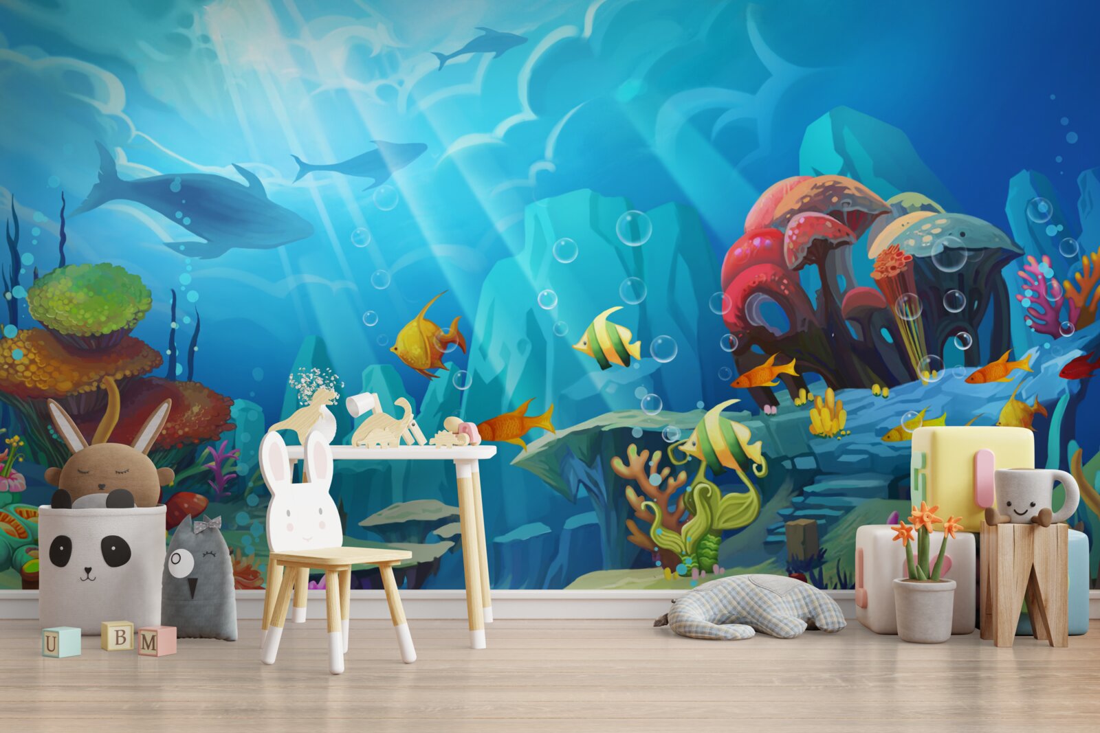 Fototapeta podwodny wszechświat pełen kolorów