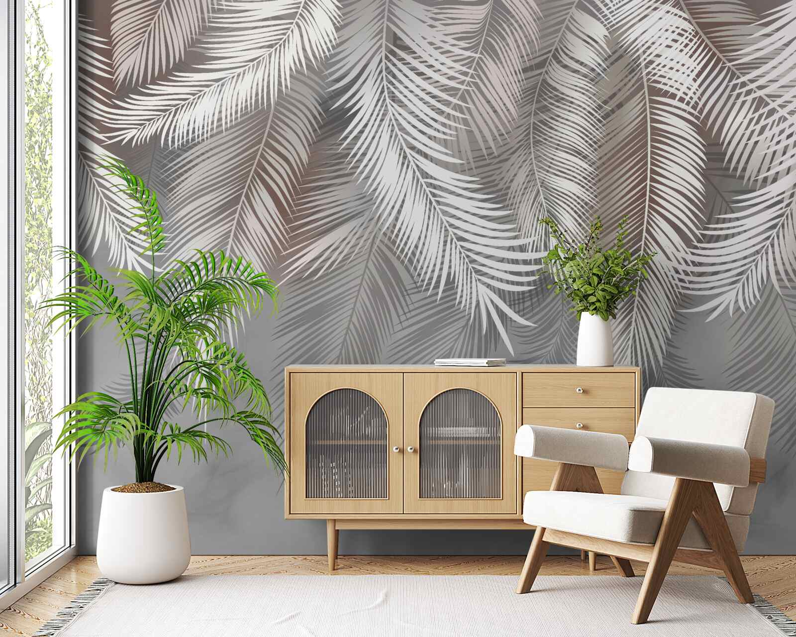 Fototapeta pręt w tle jest szary