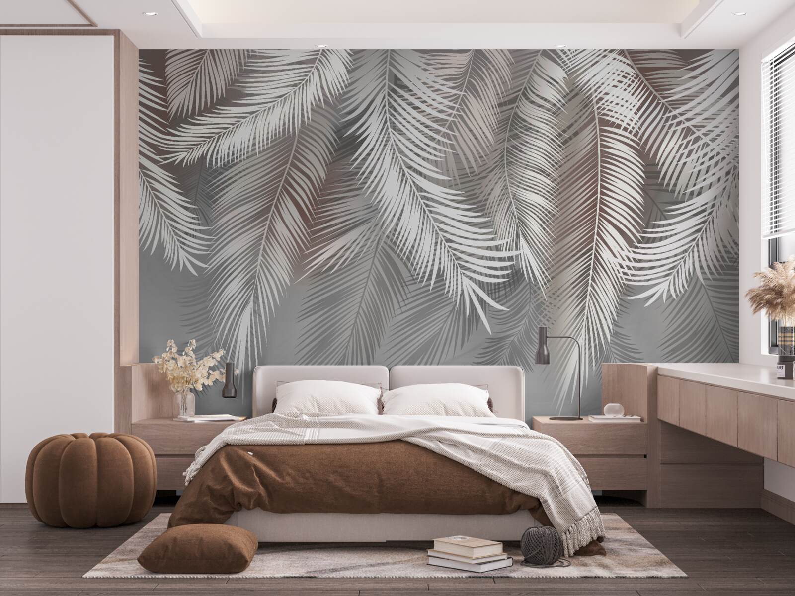 Fototapeta pręt w tle jest szary