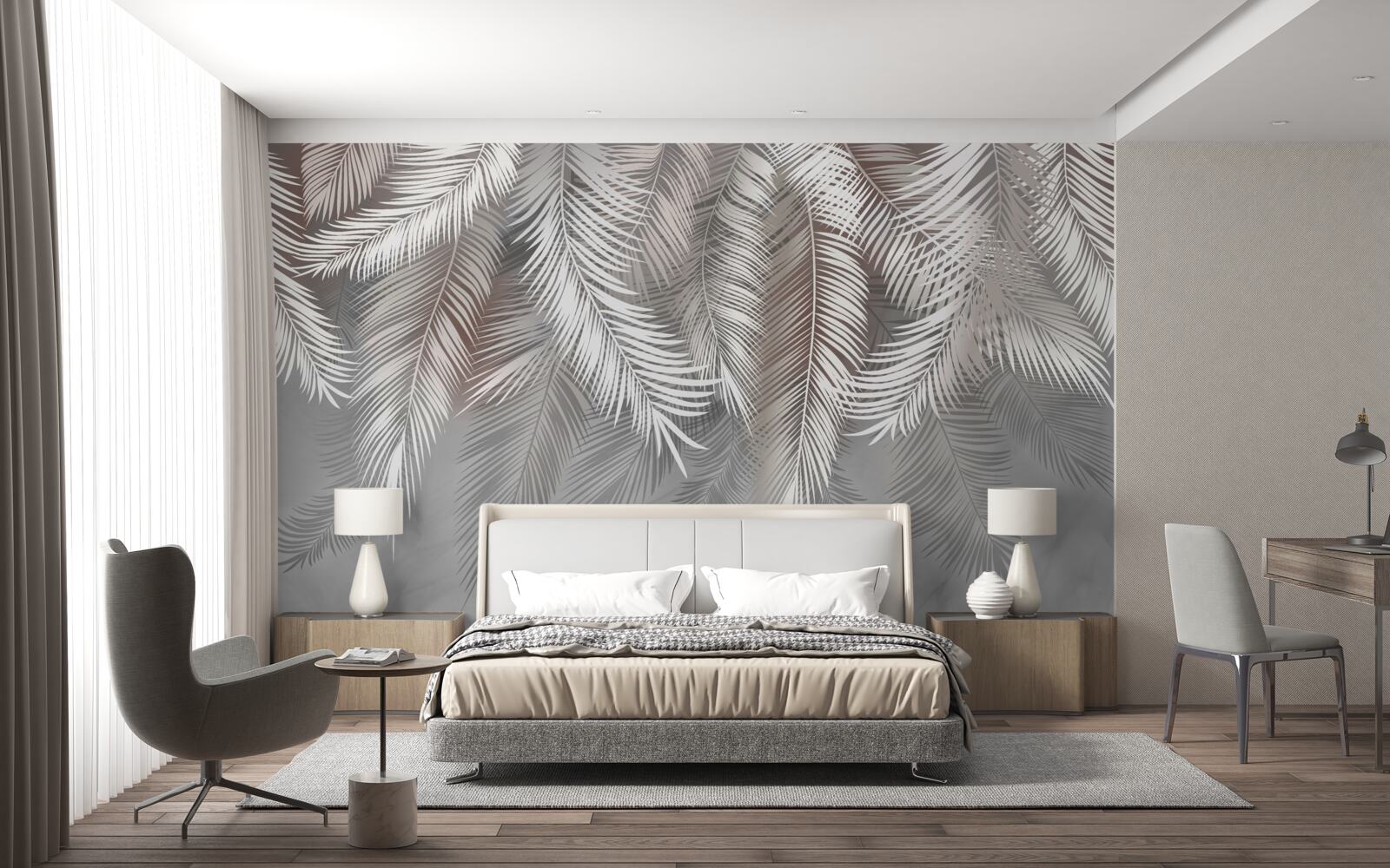 Fototapeta pręt w tle jest szary