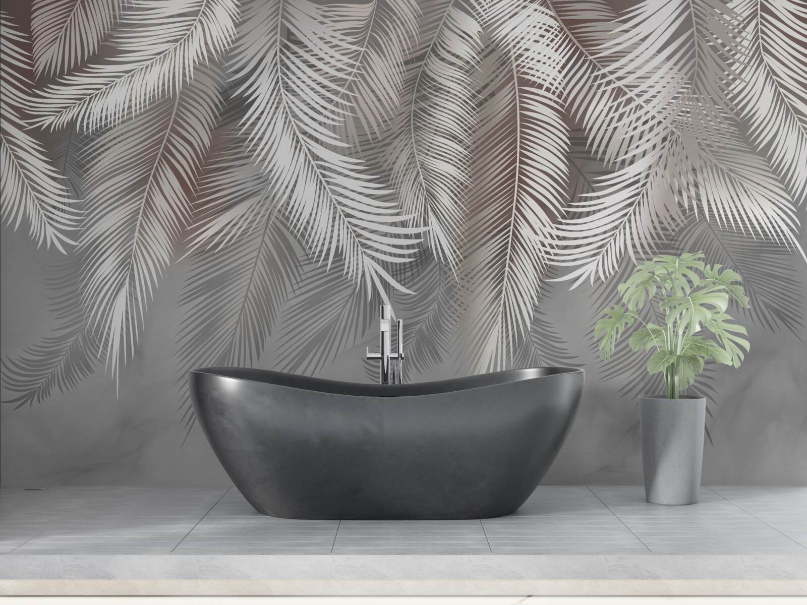 Fototapeta pręt w tle jest szary