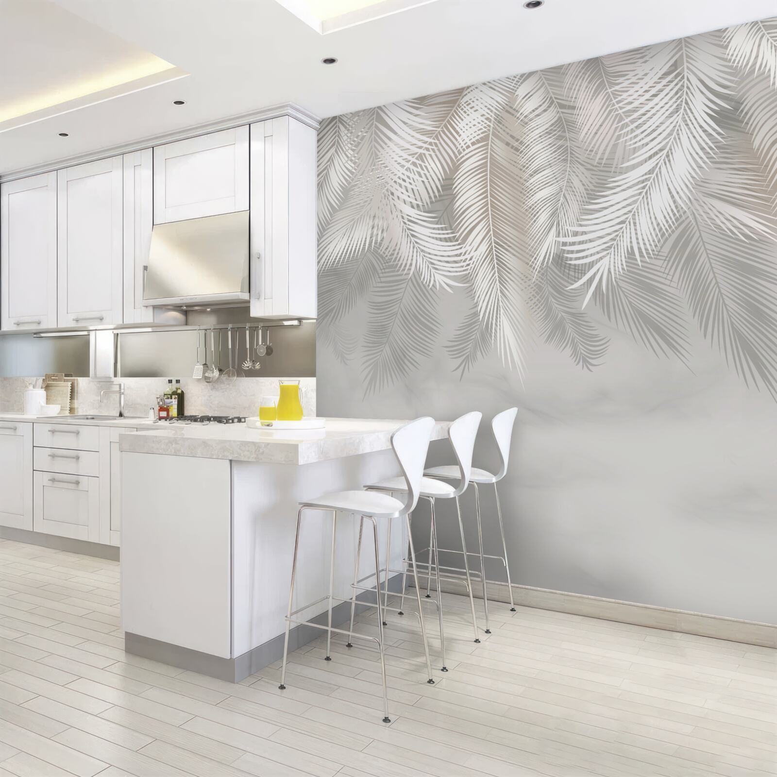 Fototapeta liście palmowe w ciemności