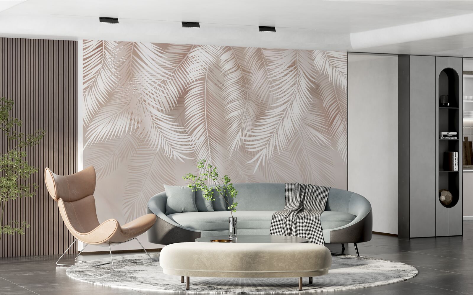 Fototapeta pióra w różowo-jasnych odcieniach