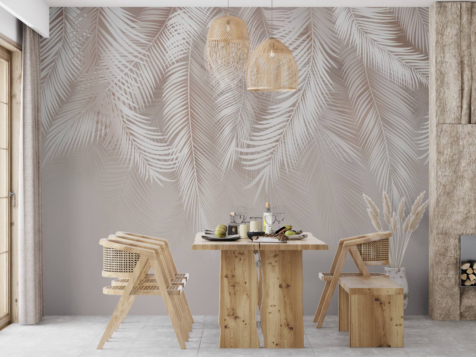 Fototapeta miękkie różowe piórka