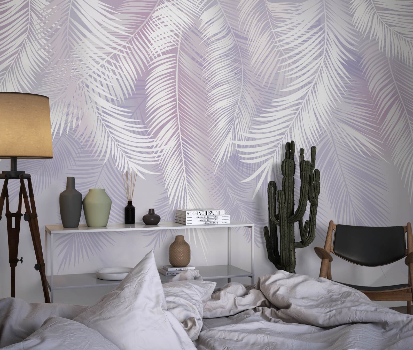 Fototapeta liście tropikalne, które spadają