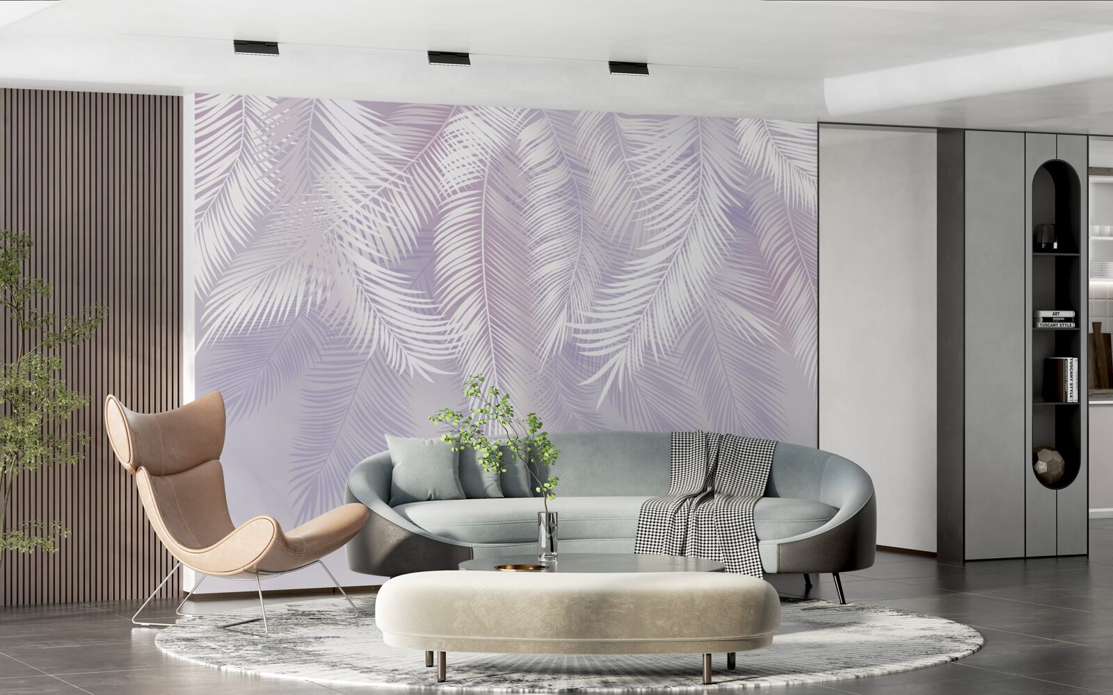 Fototapeta liście tropikalne, które spadają