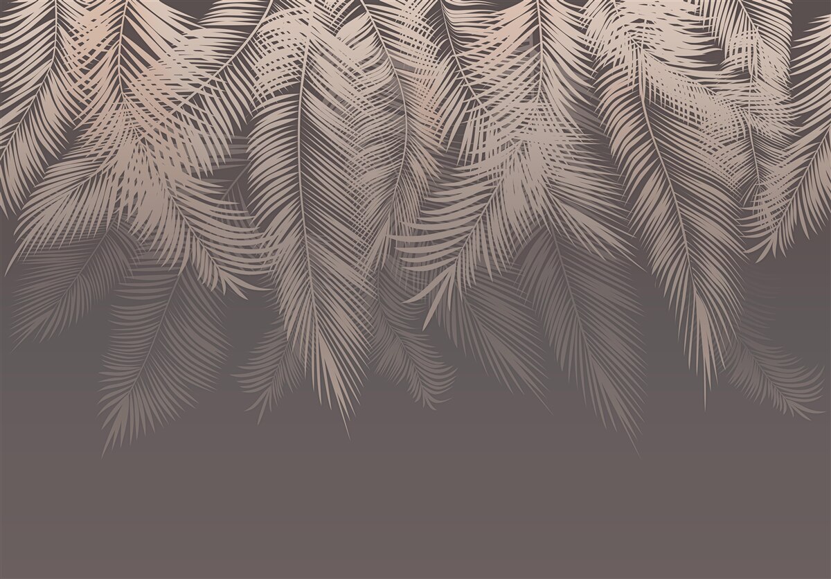 Fototapeta złote liście palmowe